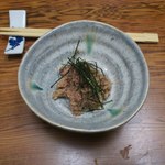 ゑび車 - お通しの馬刺しのなめろう