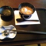 茶寮 宝泉 - 白小豆のぜんざい