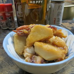 庚申酒場 - イカ下足と里芋の煮っ転がし