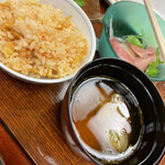湯沢東映ホテル - 雪下人参の炊き込みご飯と味噌汁