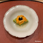 御料理 寺沢 - 碓井豆豆富に生海胆とキャビア