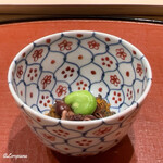 御料理 寺沢 - 蚕豆と蛍烏賊の飯蒸し