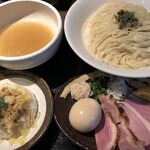 鴨出汁中華蕎麦 麺屋yoshiki - 塩つけ蕎麦＋つけ麺用スペシャルトッピング