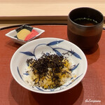 御料理 寺沢 - 黒ﾄﾘｭﾌと卵黄を加えて