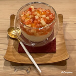 御料理 寺沢 - ｲﾁｺﾞ､ﾐｶﾝ､ﾘﾝｺﾞとﾌﾞﾙｰﾁｰｽﾞのﾌﾞﾗﾏﾝｼﾞｪ