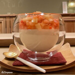 御料理 寺沢 - ｲﾁｺﾞ､ﾐｶﾝ､ﾘﾝｺﾞとﾌﾞﾙｰﾁｰｽﾞのﾌﾞﾗﾏﾝｼﾞｪ