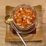 御料理 寺沢 - ｲﾁｺﾞ､ﾐｶﾝ､ﾘﾝｺﾞとﾌﾞﾙｰﾁｰｽﾞのﾌﾞﾗﾏﾝｼﾞｪ