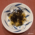 御料理 寺沢 - 黒ﾄﾘｭﾌと卵黄を加えて