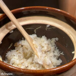 御料理 寺沢 - 穴子と牛蒡の炊込みごはん