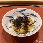 御料理 寺沢 - 黒ﾄﾘｭﾌと卵黄を加えて