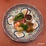 御料理 寺沢 - 旬菜盛合せ