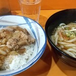 戸隠そば - 豚生姜焼き丼とうどん