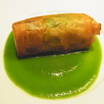 レストラン・セン - フォアグラとグルヌイユとアボガドのクロケット