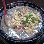 替玉細麺かためを入れたところ