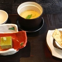 讃アプローズ - 先付二種と温物(茶碗蒸し)
