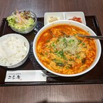 炭火和牛一頭焼肉 錦  - テグタン麺2