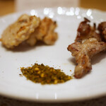 肉料理 むら岡 - 初めて食べた部位。