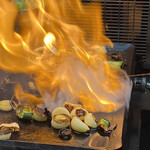 焼肉かつらぎ - 2回目のファイヤー