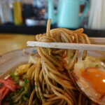 伏見 - 肉玉焼きそば(700円)麺リフト