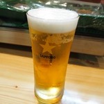 寿司処　笑楽 - 生ビールはサッポロ