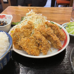 Sakagura Riki - レバーカツ定食。美味し。