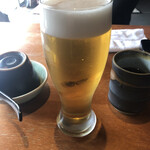 手打蕎麦 加寿屋 - 生ビール　570円