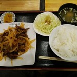 ジンギスカン 羊肉料理 小城 - ランチ ラム肉のクミン炒め