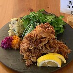 Fried chicken with soy sauce malt and crispy outside