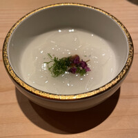 戸越銀座 鮨 ばんど - のれそれ　梅肉