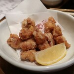 プロレス居酒屋　がむしゃら - ぼんじりの唐揚げ(550円)