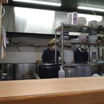 中華そば 深緑 - 厨房