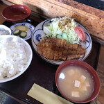 ふじよし - にんにくロース定食