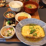 Fu-n@ - 肉巻き卵定食(1,500円)