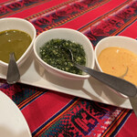 南米ペルー料理 Misky - ◯Miskyのオリジナルソース／お好みでいろんな料理にかけたり混ぜてみてくださいとのこと