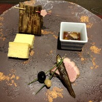 暗闇坂宮下 丸の内店 - 前菜盛り合わせ 鴨オレンジ煮など