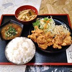 Yakumo - 唐揚げ定食（690円）