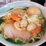 塩そば専門店 桑ばら - 煮込み生海苔帆立のそば