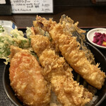 八丈島郷土料理 源八船頭 - 天丼のアップ