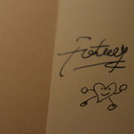 フォリオリーナ・デッラ・ポルタ・フォルトゥーナ - 小林シェフの直筆サイン