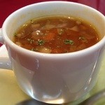 西洋亭 - セットのスープ