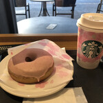 スターバックスコーヒー - さくら咲いたミルクラテ、さくらドーナツ