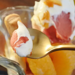 treffen - えひめ無農薬いよかんパフェ950円