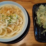 本格手打 いわしや - あつかけ、春菊天ぷら。最高！