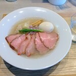 宍道湖しじみ中華蕎麦 琥珀 - 特製 宍道湖しじみ中華蕎麦(塩) 1,250円 ♪