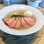 宍道湖しじみ中華蕎麦 琥珀 - 特製 宍道湖しじみ中華蕎麦(塩) 1,250円 ♪