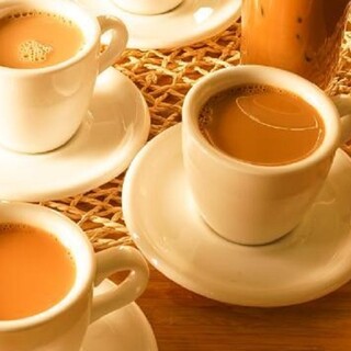 豐富的飲品菜單!混合了茶葉的濃厚奶茶