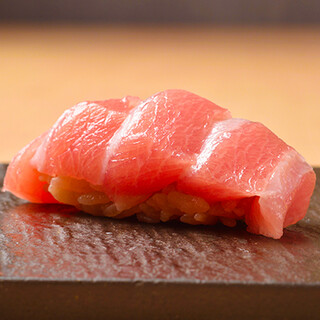 selection nigiri course. A supreme moment with expertly made nigiri and exquisite dishes