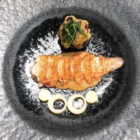 メイン料理はオマール海老のポシェ