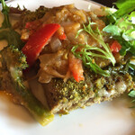 ガニュ・パン - パプリカ、玉ねぎなどの野菜のコンポート