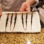 にぎり鮨 一五〇 - ホタルイカの干物